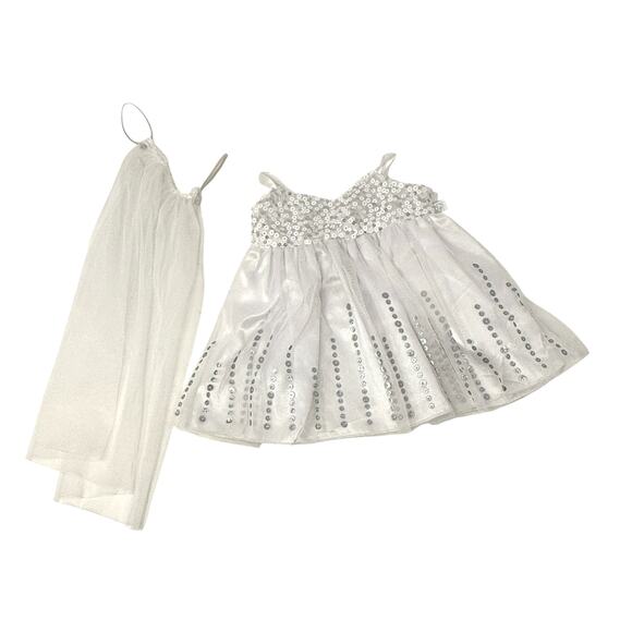 Build A Bear Workshop White Wedding Dress And Veil Outfit Plush Collection - Picture 1 of 7